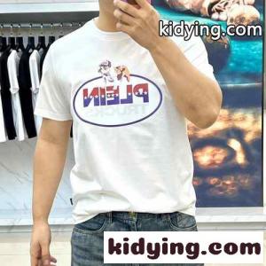 ロゴプリント クルーネック 半袖Tシャツ フィリッププレイン Tシャツ コピー ホワイトkid26551Hvq