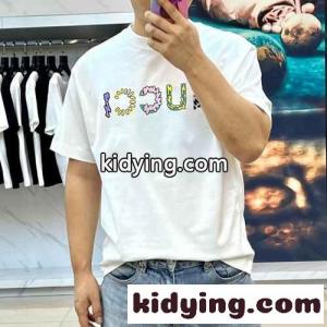 グッチ コピー Tシャツ コピー お洒落 ロゴプリント 半袖Tシャツ ホワイトkid26TDaSTr