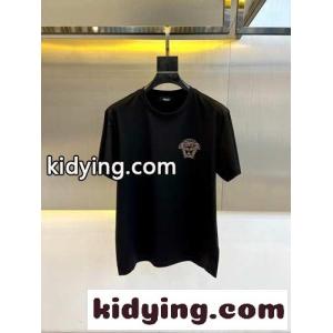 シンプル おしゃれ 半袖Tシャツ ヴェルサーチ コピーブランドェ Tシャツ コピー クルーネック ブラックkid26Wz0Pje