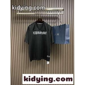 カジュアル ロゴ Ｖネック 半袖Tシャツ クロムハーツ コピーブランド Tシャツ 偽物kid26uui4Tj