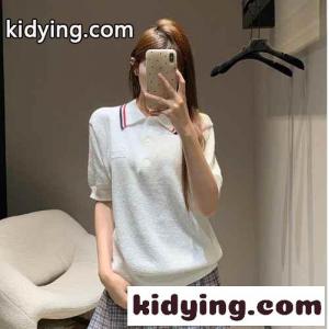 コットン ニット ポロシャツ ミュウミュウ ブランド コピー ニット コピー レディース トップスkid26Kr8fmy
