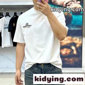 カジュアル プリント クロムハーツ コピー Tシャツ 偽物 コットン ホワイトkid26C0jSra
