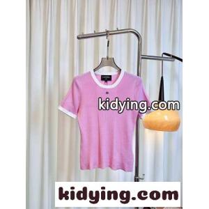 大人 上品 ココビーチ ニットトップス シャネル コピー Tシャツ 偽物 ピンクkid26KrmWLv