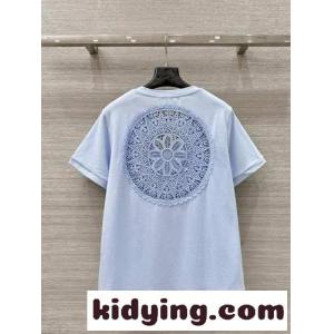 カジュアル 合わせやすい レース Tシャツ ロエベ ブランド コピー Tシャツ コピー ライトブルーkid26z49vuu