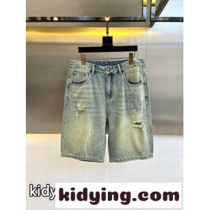 クロムハーツ ブランド コピー パンツ 偽物 春夏 定番 合わせやすい コットン デニム ショートパンツkid26C8Lvae