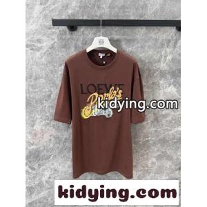 コットン ルーズフィット 半袖Tシャツ ロエベ スーパーコピー Tシャツ コピー ユニセックスkid26uWbuSj