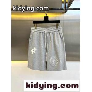 カジュアル 春夏 ショートパンツ クロムハーツ スーパーコピー パンツ 偽物 コットン グレーkid26ruOPbu