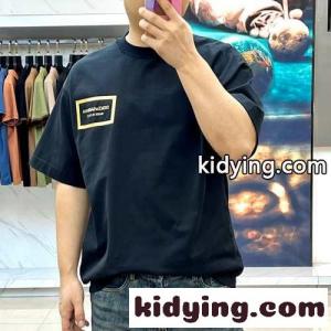 カジュアル ロゴ 半袖Tシャツ ドルチェ&ガッバーナ ブランド コピー Tシャツ 偽物 コットン ブラックkid26nWLT1j