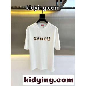 シンプル ロゴ 半袖Tシャツ ケンゾー Tシャツ コピー クルーネック ホワイトkid26qaCK5z