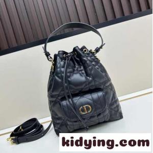 dior コピー Caro バケットバッグ スモール クリスチャン・ディオール コピー バッグ コピー ブラックkid26yy8jSv