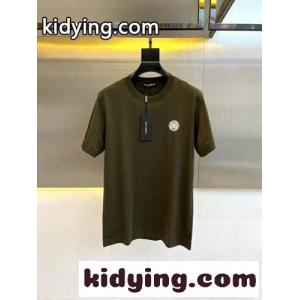 シンプル ロゴ入り クルーネック 半袖Tシャツ ドルチェ&ガッバーナ コピー Tシャツ 偽物 グリーンkid26Cq495f