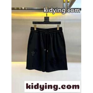 カジュアル 春夏 ショートパンツ クロムハーツ コピーブランド パンツ 偽物 コットン ブラックkid26jGr45D