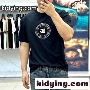 シンプル ロゴ クルーネック 半袖Tシャツ ドルチェ&ガッバーナ ブランド コピー Tシャツ 偽物 ブラックkid26Oj8rGb