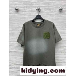 アナグラム コットン 半袖Tシャツ ロエベ コピー Tシャツ コピー グリーンkid26z4Tbma