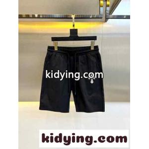 シンプル ロゴプリント ショートパンツ クロムハーツ コピー パンツ 偽物 ブラックkid26Hv411b