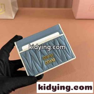 マテラッセレザー カードケース ミュウミュウ コピー 財布 スーパーコピー ブルーkid26GDuCyi