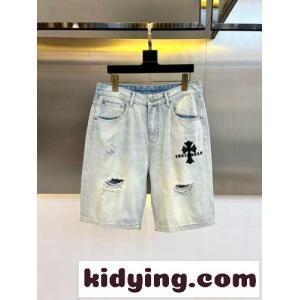 春夏 定番 合わせやすい クロムハーツ コピー パンツ 偽物 コットン デニム ショートパンツkid26GPzyaq
