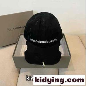 BAL.COM フロントピアス ベースボールキャップ バレンシアガ コピーブランド キャップ コピー ブラックkid26v8nK1r