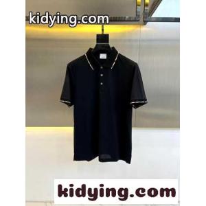 洗練された コットンピケ ポロシャツ バーバリー コピー Tシャツ コピー ブラックkid26vqa8Pr