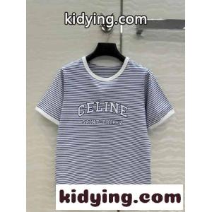 シンプル カジュアル おしゃれ 半袖Tシャツ セリーヌ ブランド コピー Tシャツ コピー レディースkid26eq8vSD