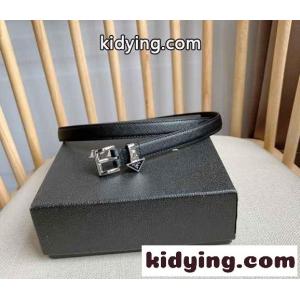 プラダ コピー ベルト 偽物 洗練された 合わせやすい レザーベルト ブラックkid26b0rCey