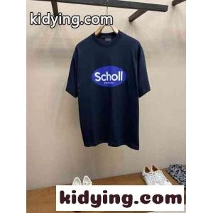 シンプル I SCHOLL 半袖Tシャツ バレンシアガ コピーブランド Tシャツ コピー ユニセックスkid26i4bqui
