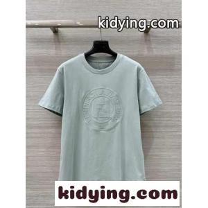 シンプル カジュアル コットン 半袖Tシャツ フェンディ スーパーコピー Tシャツ コピー レディースkid26zGnW1j