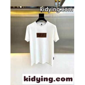 ベーシック ロゴ コットン 半袖Tシャツ フェンディ コピーブランド Tシャツ 偽物 ホワイトkid26i0vGXf