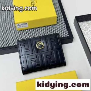 FF 小銭入れ付き 2つ折り財布 フェンディ コピーブランド 財布 スーパーコピー ブラックkid26LbaiOv