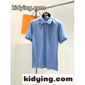 シンプル 合わせやすい メンズ ポロシャツ エルメス コピー Tシャツ コピー ライトブルーkid26rObqGr