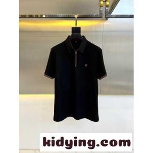 洗練された ハーフジップ ポロシャツ エルメネジルド・ゼニア Tシャツ コピー ブラックkid26bKD4Tz