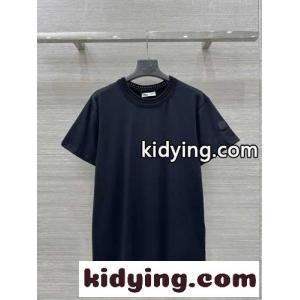 フェンミン お洒落 モンクレール コピーブランド Tシャツ スーパーコピー コットン 半袖Tシャツ ブラックkid26GX5XHz