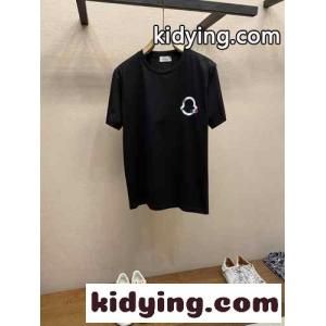 シンプル クルーネック 半袖Tシャツ モンクレール スーパーコピー Tシャツ スーパーコピー ブラックkid26jmKLbi