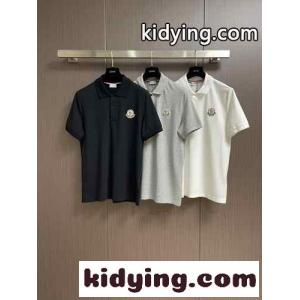 カジュアル ロゴパッチ 半袖ポロシャツ モンクレール ブランド コピー Tシャツ スーパーコピーkid265byGju