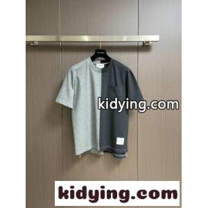 配色 切り替え クルーネック 半袖Tシャツ トムブラウン コピー Tシャツ スーパーコピーkid26b0veua