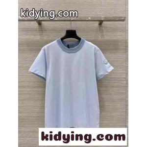 フェンミン お洒落 モンクレール コピー Tシャツ スーパーコピー コットン 半袖Tシャツ ライトブルーkid26WXfKvi