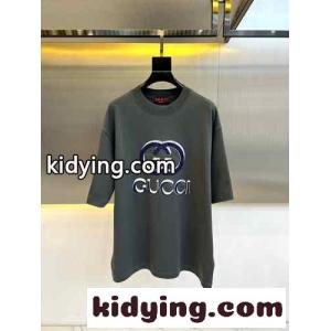 コットンジャージ リラックス 半袖Tシャツ グッチ コピー Tシャツ コピー グレーkid26SX9Hjy