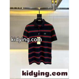 カジュアル コットンピケ ポロシャツ グッチ コピー Tシャツ 偽物 ブラックkid26yKXray