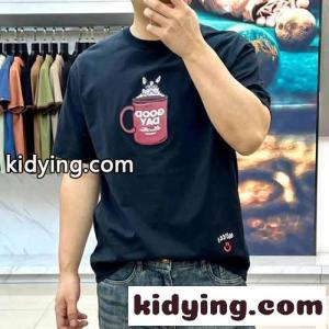 シンプル 可愛い 半袖Tシャツ グッチ ブランド コピー Tシャツ 偽物 クルーネック ブラックkid26W5TDSv