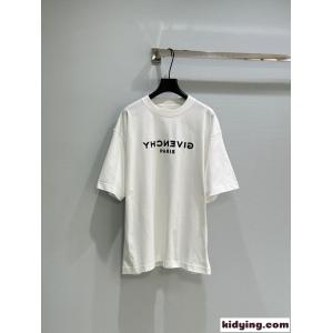 カジュアル ロゴ入り 半袖Tシャツ ジバンシィ コピーブランド Tシャツ コピー コットン ホワイトkid264HXf0D