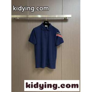 カジュアル モンクレール ブランド コピー Tシャツ スーパーコピー コットンピケ 半袖ポロシャツ ブルーkid26nWvOTr