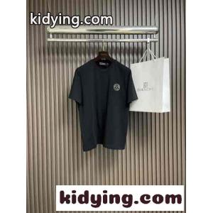 ヴェルサーチ コピーェ Tシャツ コピー シンプル ロゴ 合わせやすい 半袖Tシャツ ブラックkid26yOf01n