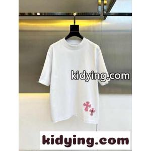 シンプル クロスパッチ クロムハーツ スーパーコピー Tシャツ コピー コットンジャージ ホワイトkid261Xv81j