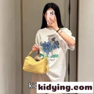 ロエベ ブランド コピー Tシャツ コピー ユニセックス リラックスフィット プリントTシャツkid26CGz8HD