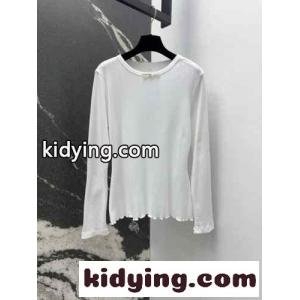 シンプル クルーネック シャネル コピー Tシャツ コピー コットン 長袖Tシャツkid26r0DaCq