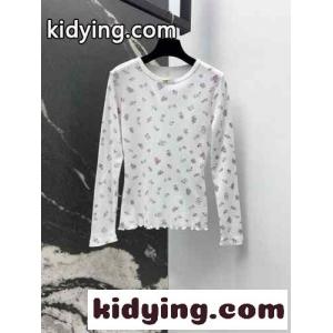 目を惹く フラワー 長袖Tシャツ シャネル コピー ニット コピー コンパクト トップスkid26H99b0f