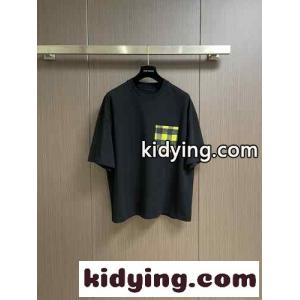 ソフト コットン ジャージー 半袖Tシャツ ボッテガ・ヴェネタ Tシャツ コピー ブラックkid26KDG1Du