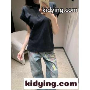 洗練された カジュアル イヴ・サンローラン スーパーコピー Tシャツ コピー ポロシャツ ブラックkid26iyiGja