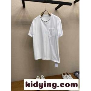 お洒落 ロゴプリント クルーネック 半袖Tシャツ クロムハーツ コピー Tシャツ コピー コットン ホワイトkid2605XXHz