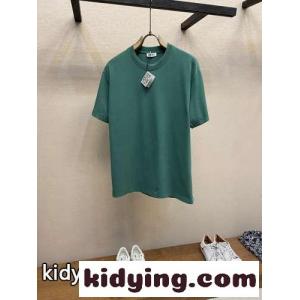 カジュアル ルーズフィット Tシャツ ロエベ コピーブランド Tシャツ コピー 半袖 トップス グリーンkid26jKPPnu